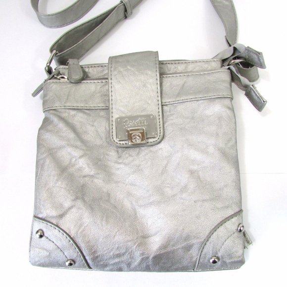 ROSETTI Silver Crossbody Organizer Handbag - Picture 2 of 7